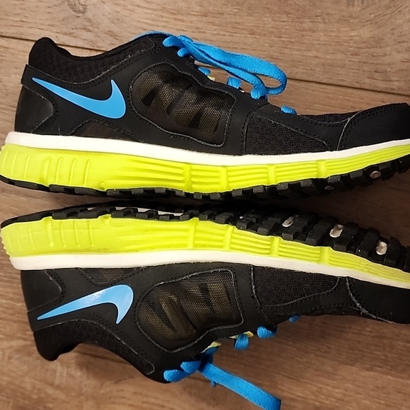 Nike Dual Fusion ST2 Running Shoes Black & Blue #454240-018 Women's size 9 - Picture 3 of 14
